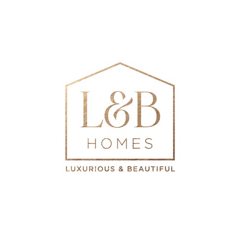 Golden design with the title 'Custom home builder needs your help to make dreams come true!'