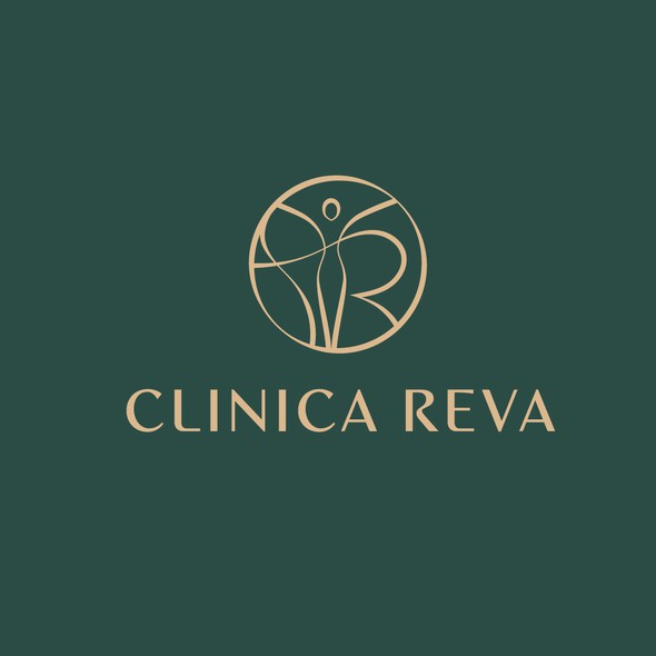 Spa brand with the title 'Clinica Reva Logo'