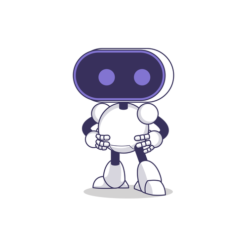 Robot illustration with the title 'Robot mascot for N2'