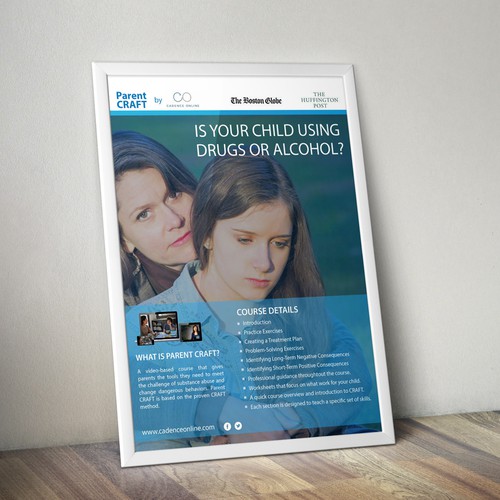 Drug design with the title 'flyer design'