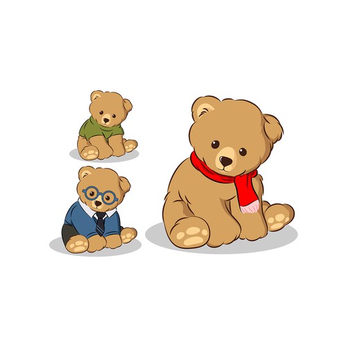 Cute animal design with the title 'Bear Mascot'