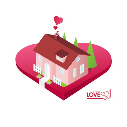 Love artwork with the title 'Artwork for Property '