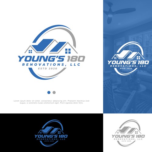 Renovation logo with the title 'Home Renovation Logo'