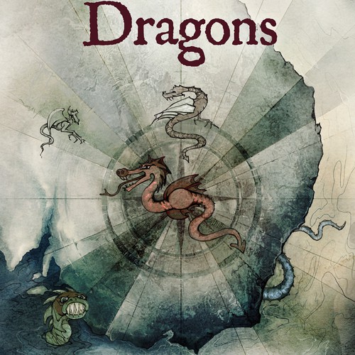 Dragon design with the title 'Book cover design'