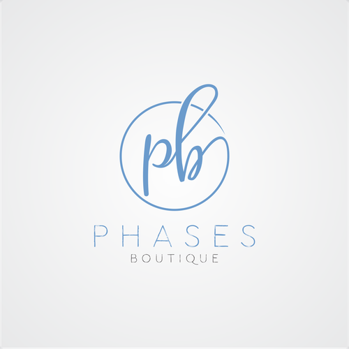 Text logo with the title 'Logo concept for online Boutique'