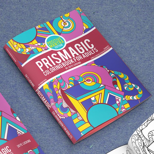 Coloring design with the title 'Coloring book cover'