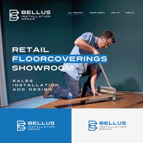 Floor design with the title 'BELLUS flooring '