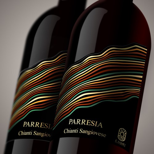 Unique label with the title 'Wine label for wine makers'