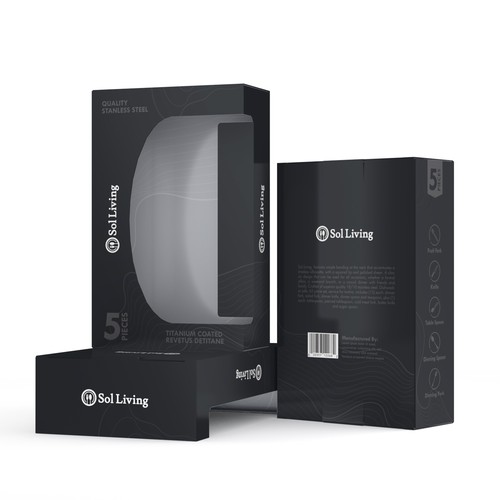 Carton packaging with the title 'Packaging Design for Flatware Products'