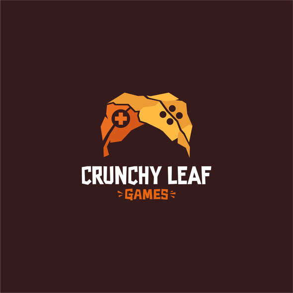 Leaf logo with the title 'Crunchy Leaf Games'