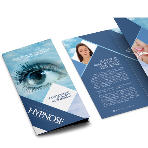 Happiness design with the title 'brochure Hypnose'