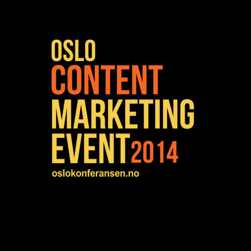 Scandinavian design with the title 'Create a Logo for Content Marketing Conference!'