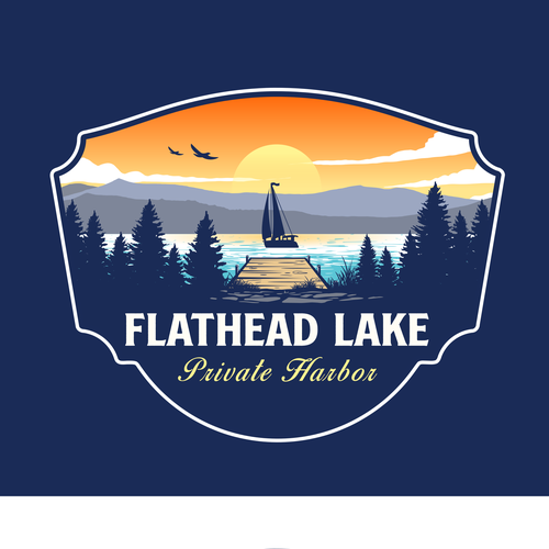 Harbor logo with the title 'FLATHEAD PRIVATE HARBOR'