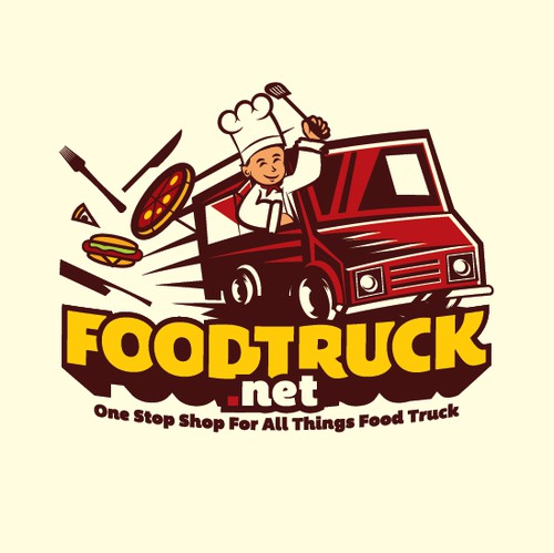 Drink brand with the title 'Logo design for Foodtruct.net'