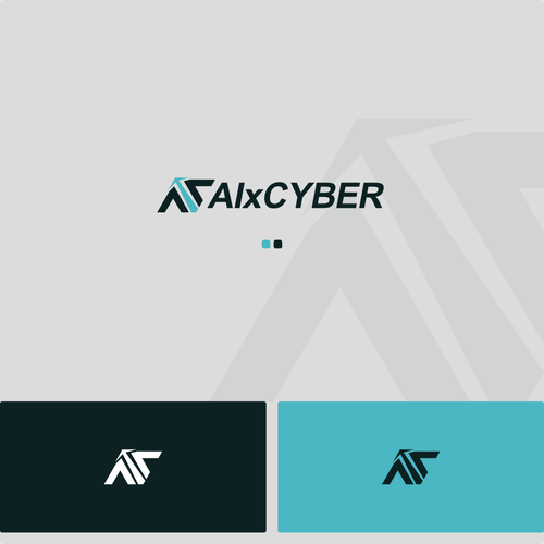 Cybersecurity brand with the title 'AIxCYBER'