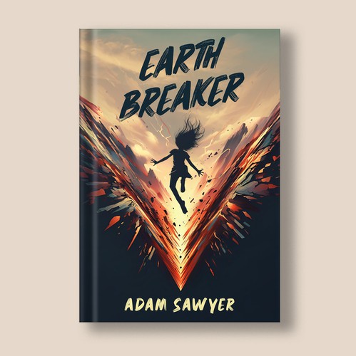 Digital art book cover with the title 'Earthbreaker Book Cover'