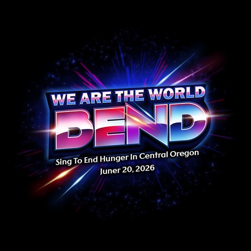 World logo with the title '80's poster concept for BEND'