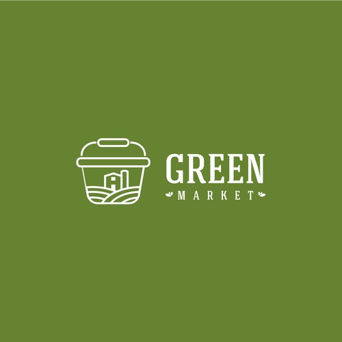 Market logo with the title 'Green Market'