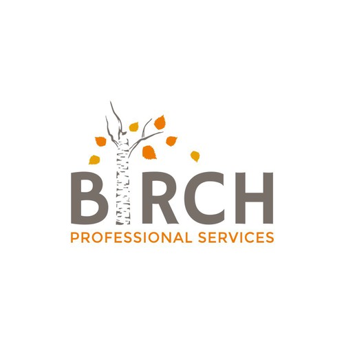 Birch logo with the title 'Bold logo for a lawn care company'
