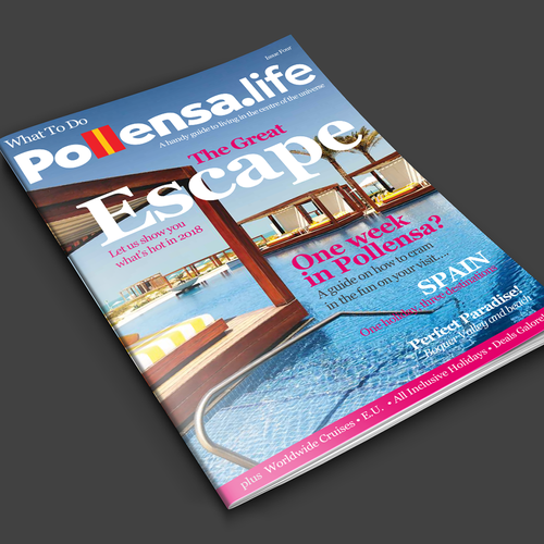 Magazine logo with the title 'Magazine logo design'