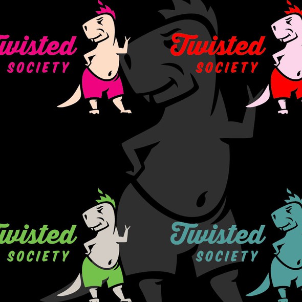 Logo with the title 'Twisted society clothing '