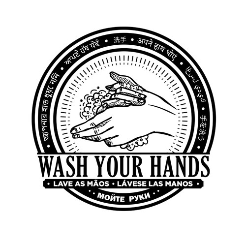 Retail t-shirt with the title 'Wash Your Hands '