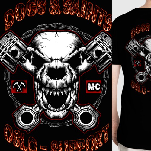 Skeleton t-shirt with the title 'Dog skeleton'