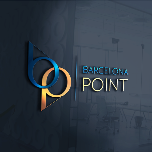 Barcelona logo with the title 'Simple logo that represents a private gated home and lifestyle'