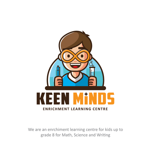 Kids brand with the title 'Keen Minds Logo'
