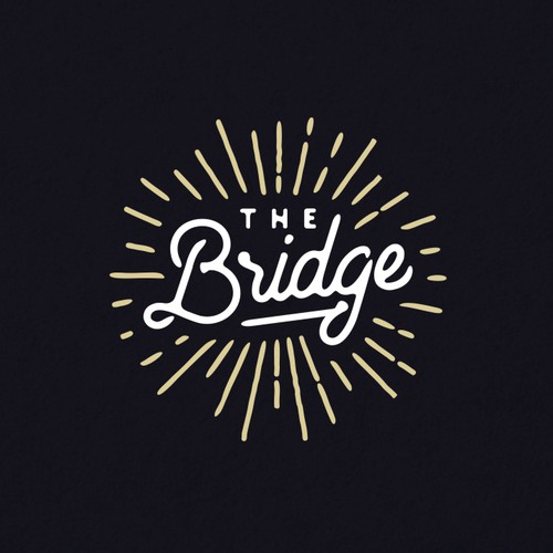 Beautiful logo with the title 'The Bridge Podcast Logo Project'