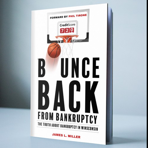 Law book cover with the title 'Bounce Back - Book Cover Design'