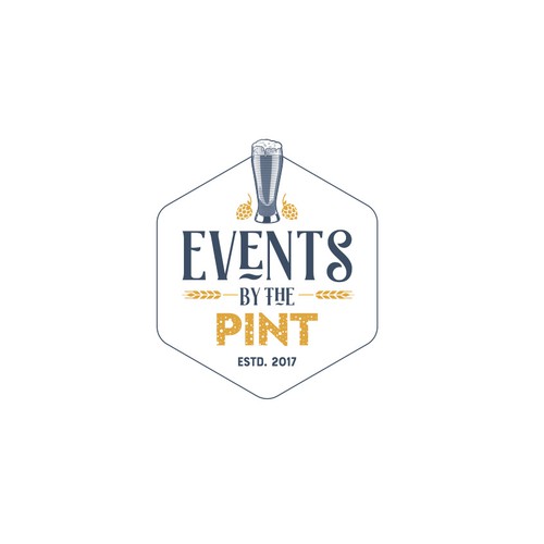 Whimsical brand with the title 'Logo for a Brewery Events Consultant'