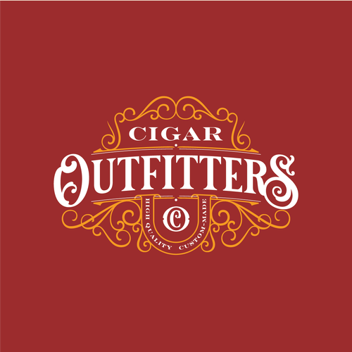 Ornamental logo with the title 'Cigar Outfitters'