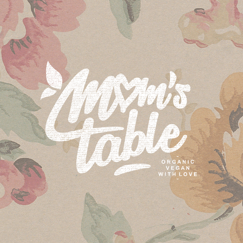 Contemporary brand with the title 'Handscript-like Mom's Table'