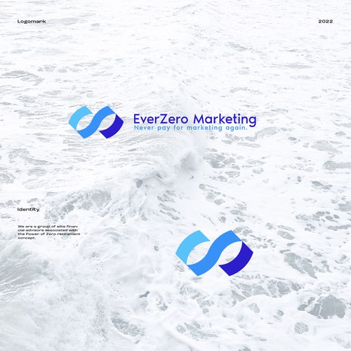 Infinity logo with the title 'Marketing logo'