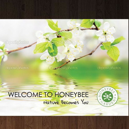 Makeup design with the title 'Brochure for Natural Cosmetic Company'