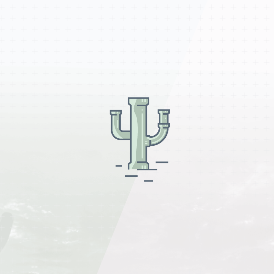 Cactus design with the title 'Abstract & conceptual logo'
