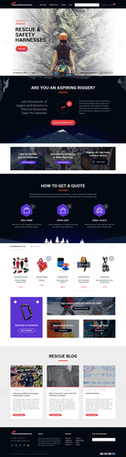 Step design with the title 'Climbing Gear Shop'