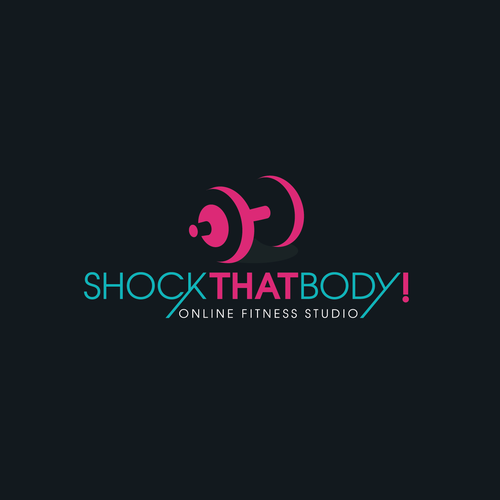 Fitness brand with the title 'Shock That Body! Online Fitness Studio'