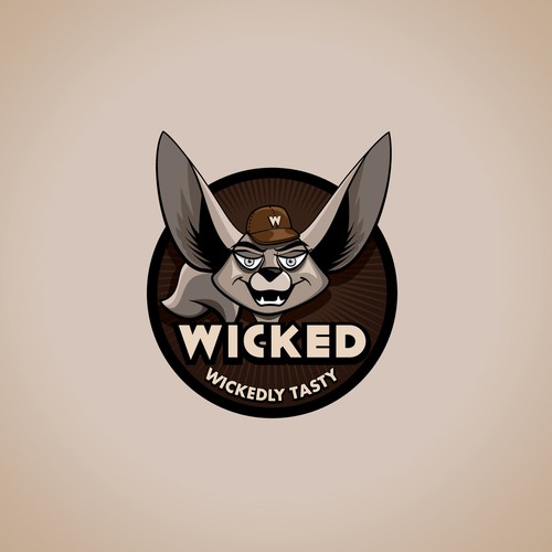 Wicked logo with the title 'Logo concept for a home-based brownie bakery'