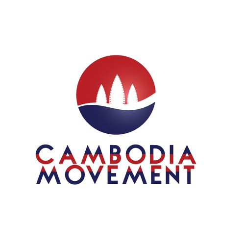 Republic logo with the title 'Bold logo for Cambodia Movement'