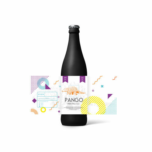 Stylish label with the title 'Beer label design for Millennials'