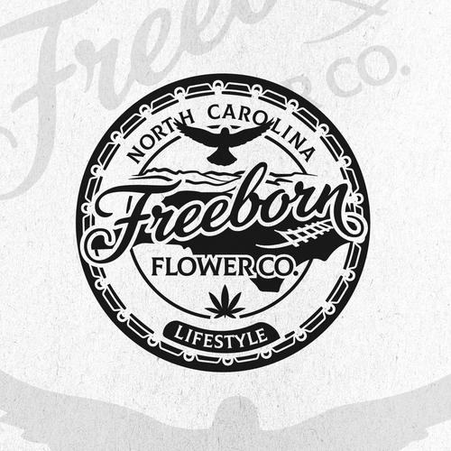 Weed design with the title 'Freeborn'