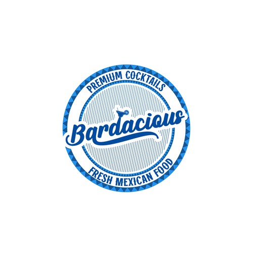 Burrito logo with the title 'Logo Concept for Bardacious'
