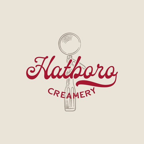Old school logo with the title 'Retro/Vintage Logo For Local Ice Cream Shop'
