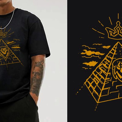 Illustrative T-shirt design for an urban wear brand
