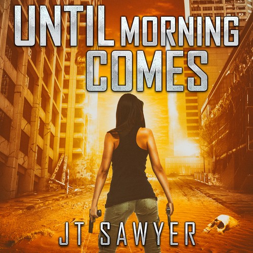 Zombie book cover with the title 'Audiobook Cover Design'