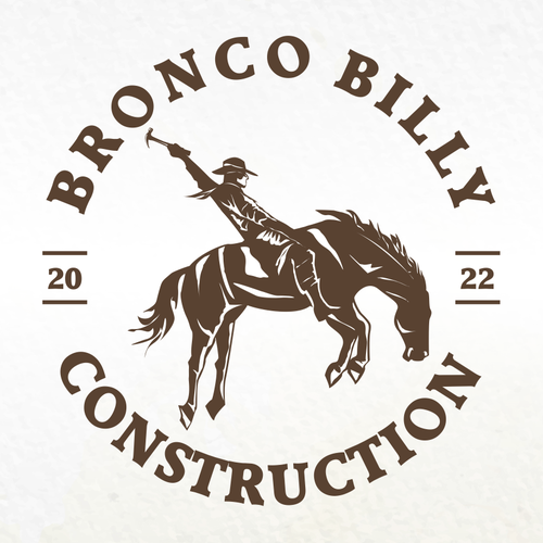 Country t-shirt with the title 'Emblem Logo Concept for Bronco Billy Construction'