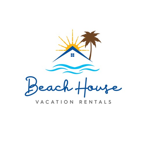 Vacation rental logo with the title 'Bold Logo for travel'