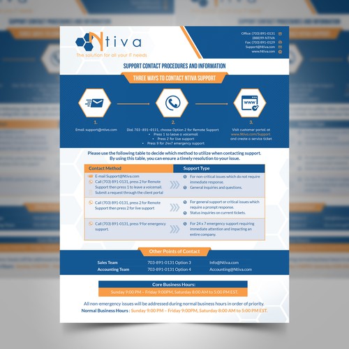 Outstanding design with the title 'Ourstanding flyer design for Ntiva'